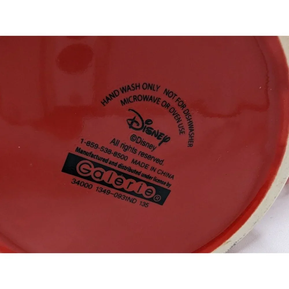 Disney Mickey Mouse Red Ceramic Jumbo Coffee Mug 4.5